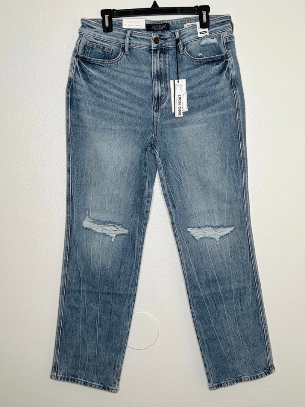 New Judy Blue Womens Rigid Front Slim Straight Jeans Size 13/31 NWT
